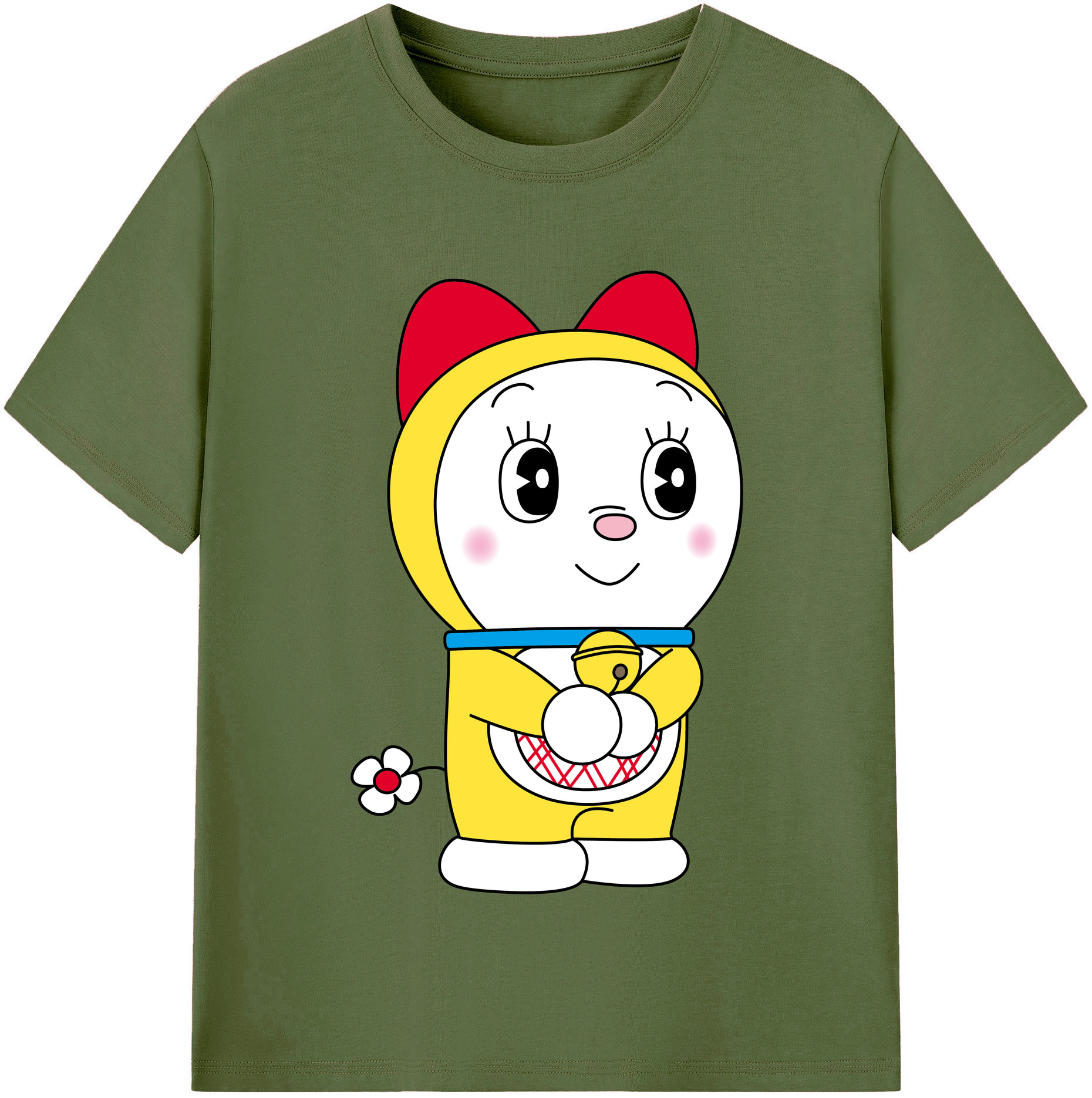 （画像用） ドラえもん ドラミ Doraemon Dorami 綿100％半袖Tシャツ（フロントプリント）